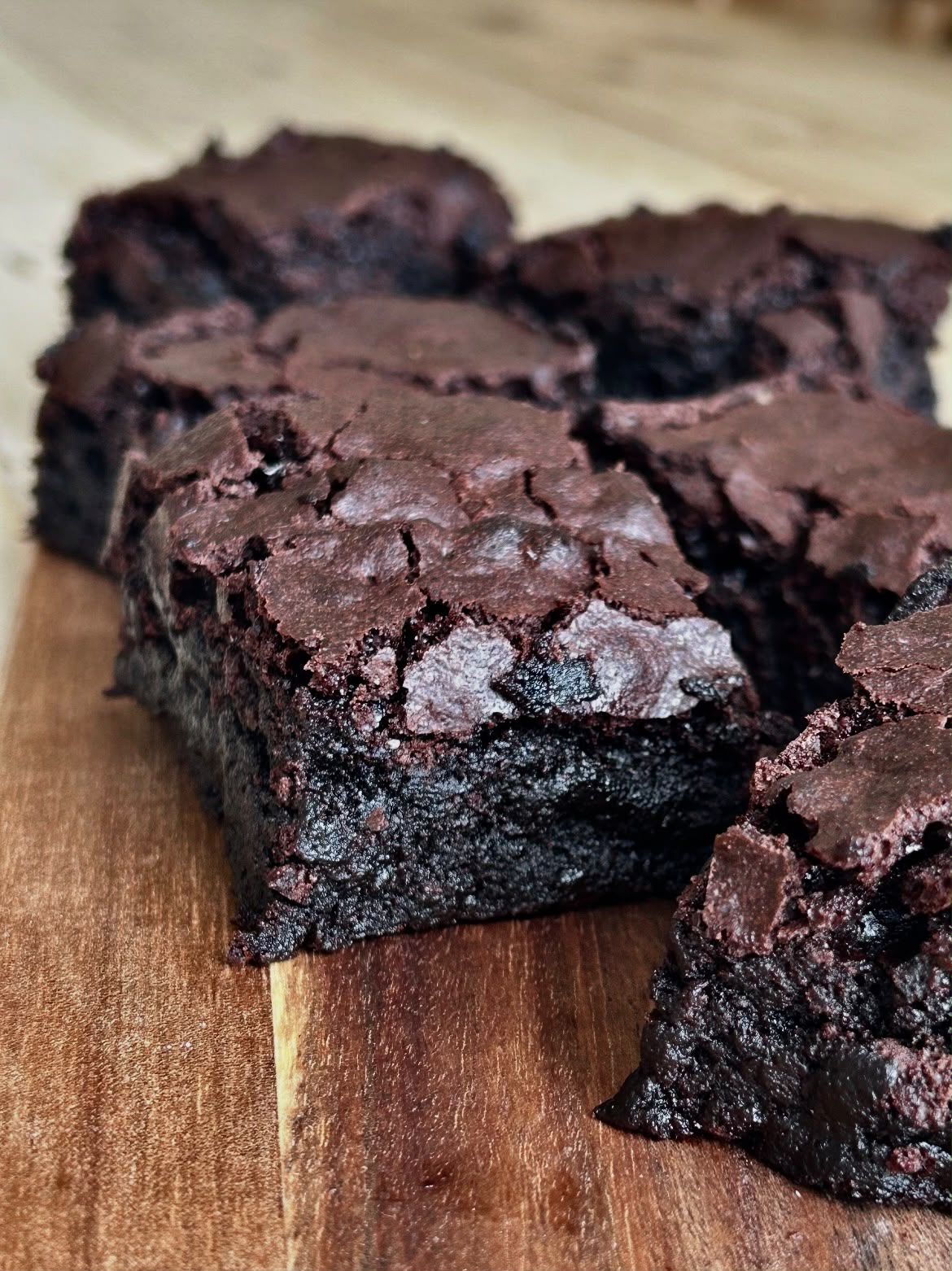 A single dense fudge brownie